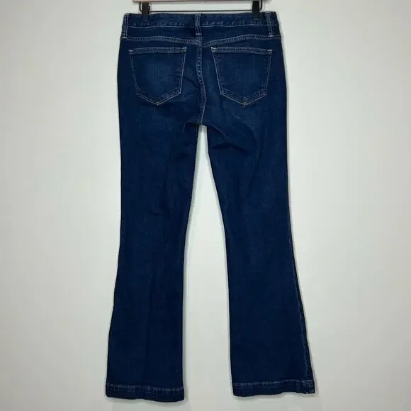 GAP Low Rise Long & Lean Jeans Size 29 / 8R Dark Indigo Bootcut - Picture 6 of 10